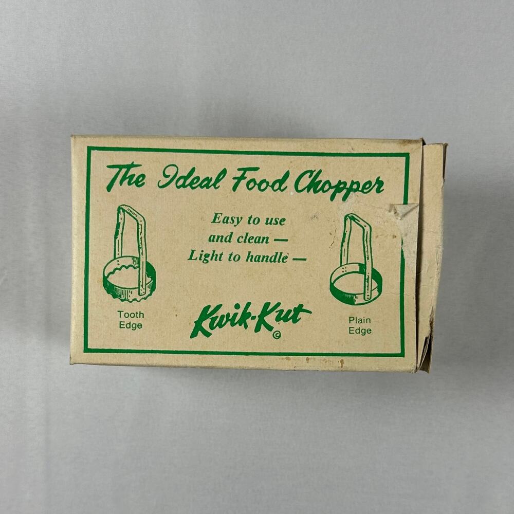Vintage Kwik-Kut "The Ideal Food Chopper" Easy to Use & Clean